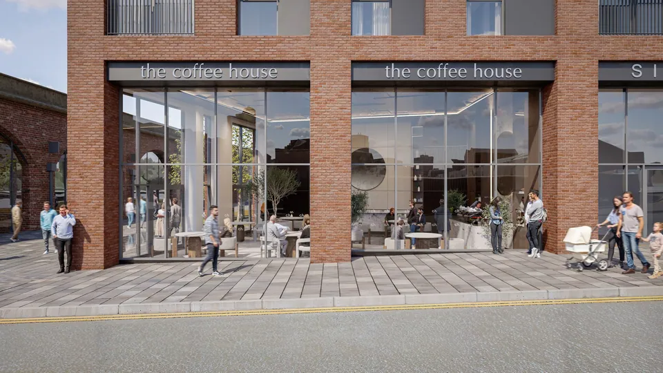Pall Mall Square: ground-floor café frontage