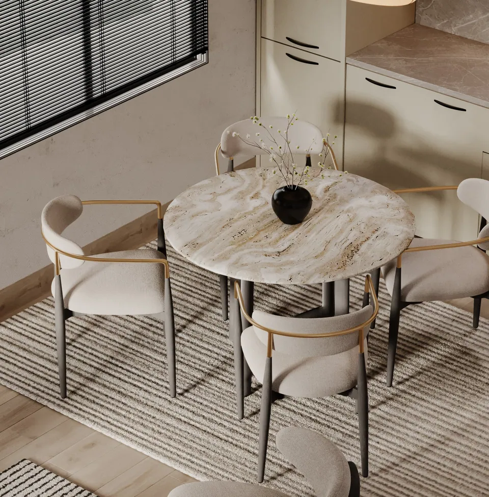 Two-bedroom apartment: dining area
