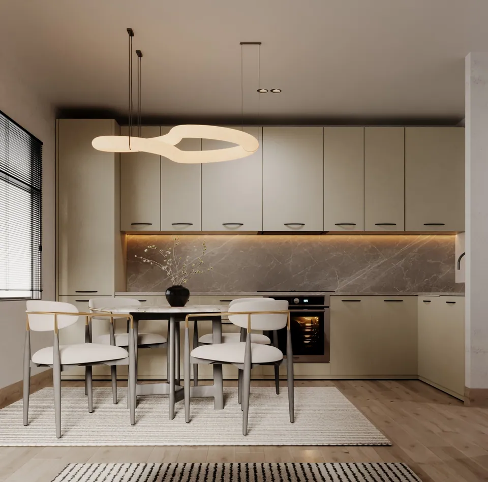 Two-bedroom apartment: kitchen